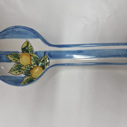 Poggiamestolo piccolo linea Capri 2 righe celeste