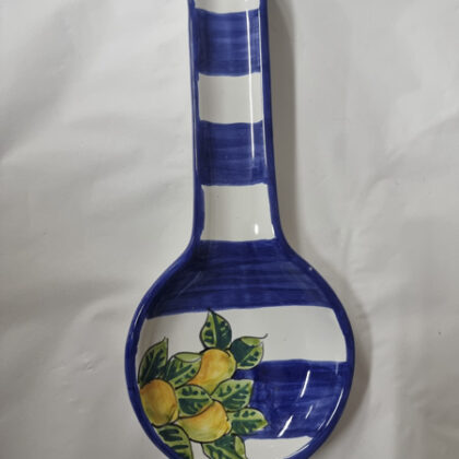 Poggiamestolo linea Capri 1 decoro limoni linee blu