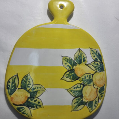 Poggiapentola linea Capri 1 decoro limone righe gialle
