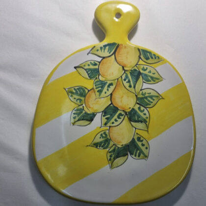 Poggiapentola linea Capri 3 decoro limone righe gialle