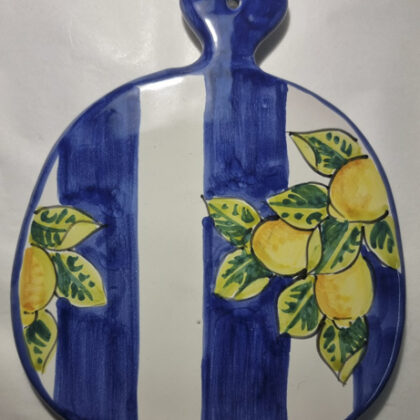 Poggiapentola linea Capri 2 decoro limone righe blu