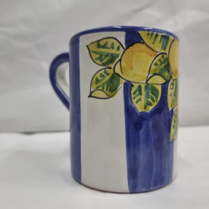 Tazza mug linea Capri 2 decoro limoni linee blu