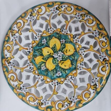 PIATTO MURALE/ CENTROTAVOLA TRAFORATO